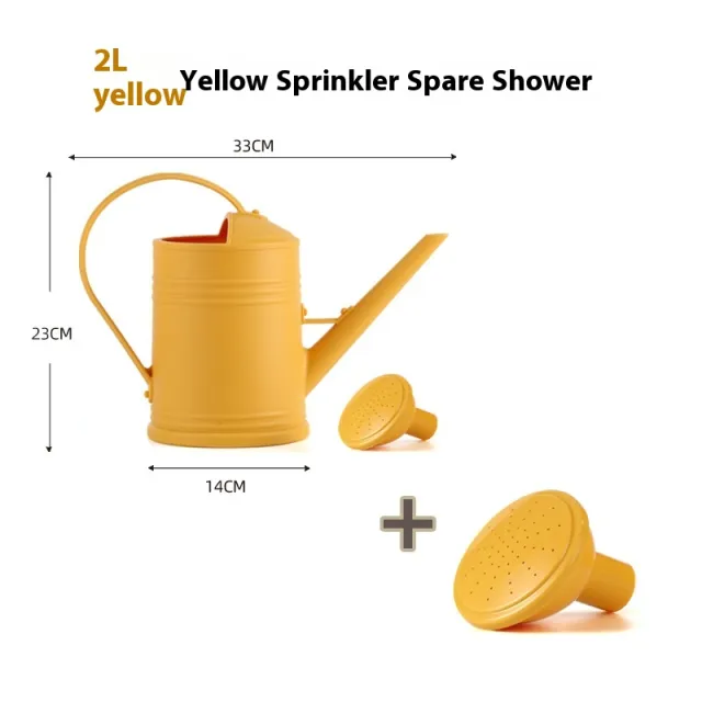 Household Thickened Watering Big Watering Plastic Long Mouth Watering Pot Gardening Yellow Watering Pot 1 - Shop at LoveMi