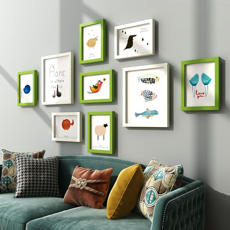 Title 4, Simple Living Room Decorative Photo Frame Punch...