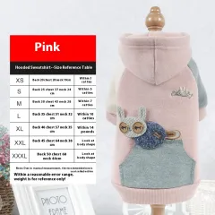Pet Sweatshirt Clothes Leisure - Pink - View 1