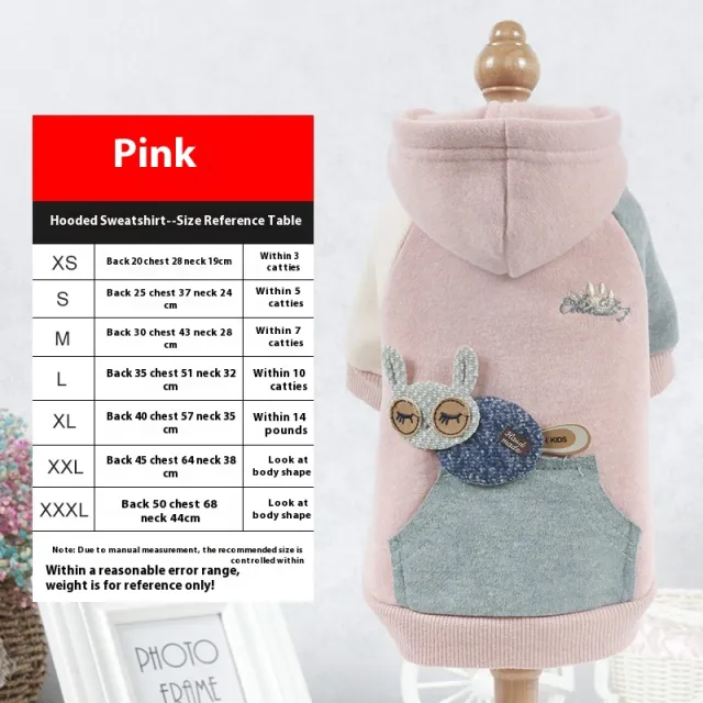 Pet Sweatshirt Clothes Leisure Pink - Shop at LoveMi