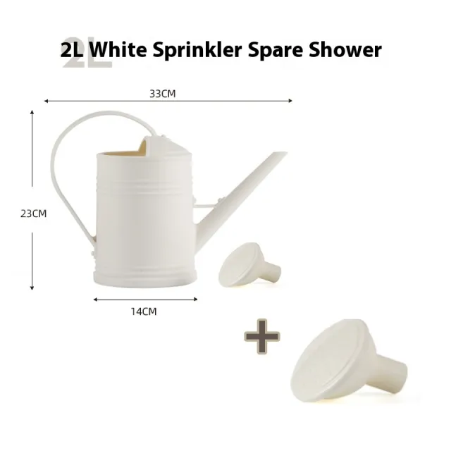 Household Thickened Watering Big Watering Plastic Long Mouth Watering Pot Gardening White Watering Pot Shower Head - Shop at LoveMi