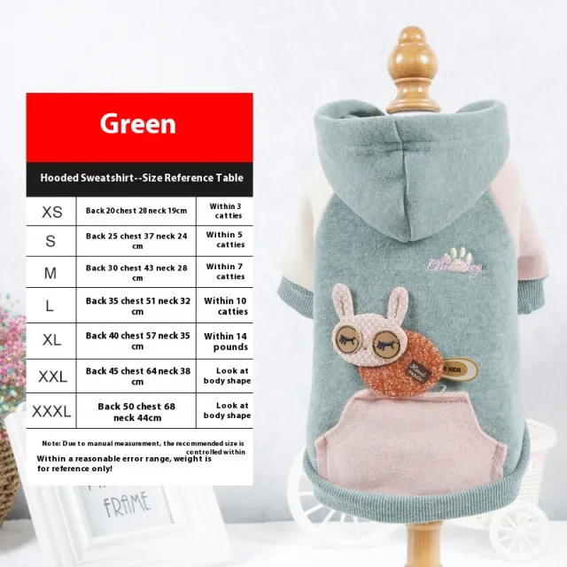 Pet Sweatshirt Clothes Leisure Green - Shop at LoveMi