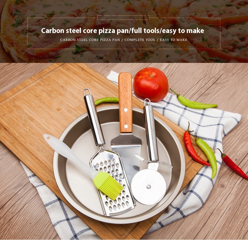 BEYONDARY Non-Stick Pizza Plate Set for Home Oven Use