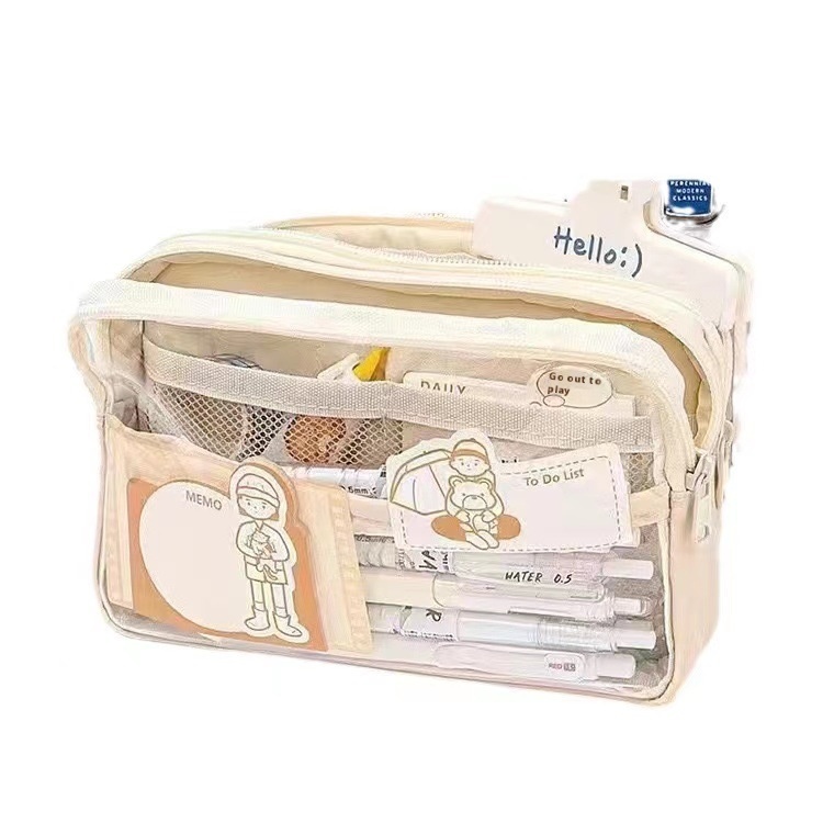 Title 5, Transparent Large Capacity Pencil Case