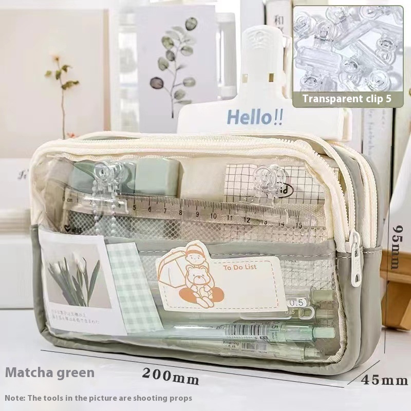 Title 6, Transparent Large Capacity Pencil Case