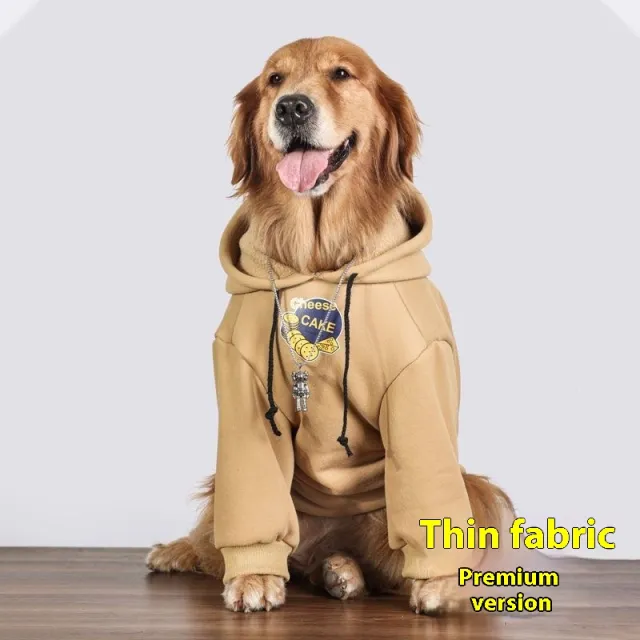 Dog Clothes Large Dog Winter Warm Khaki Thin - Shop at LoveMi