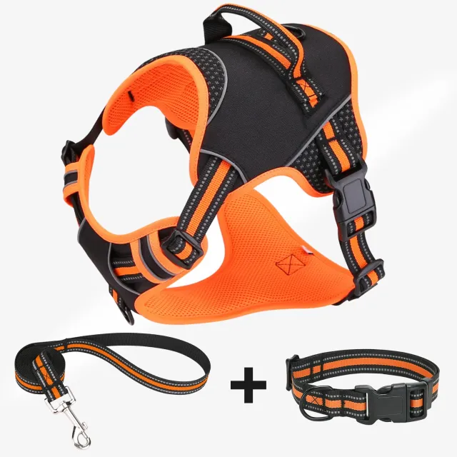 Pet Harness Dog Traction Strap Anti Breaking Loose Outdoor Training Orange - Shop at LoveMi