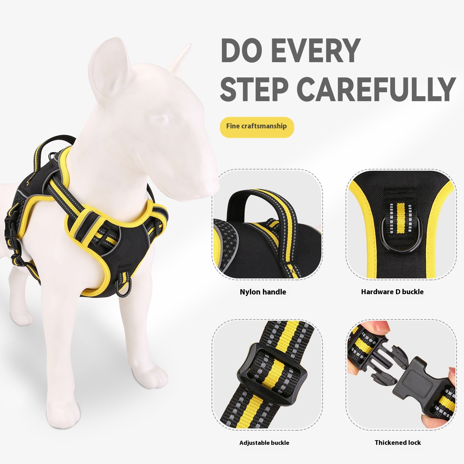 Pet Harness Dog Traction Strap Anti Breaking Loose Outdoor Training
