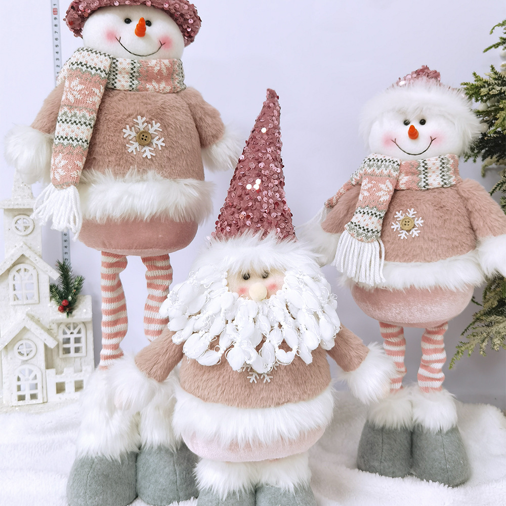 Title 2, 50CM Retractable Santa Claus Snowman Deer Chris...