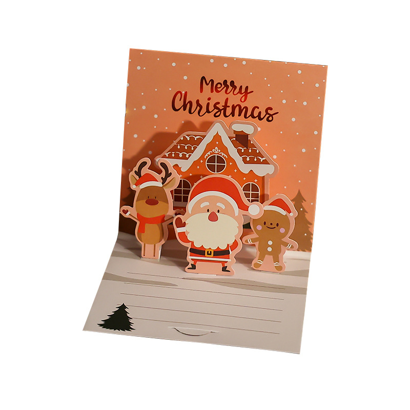 Title 2, 3D Christmas Stereoscopic Greeting Cards Thanks...