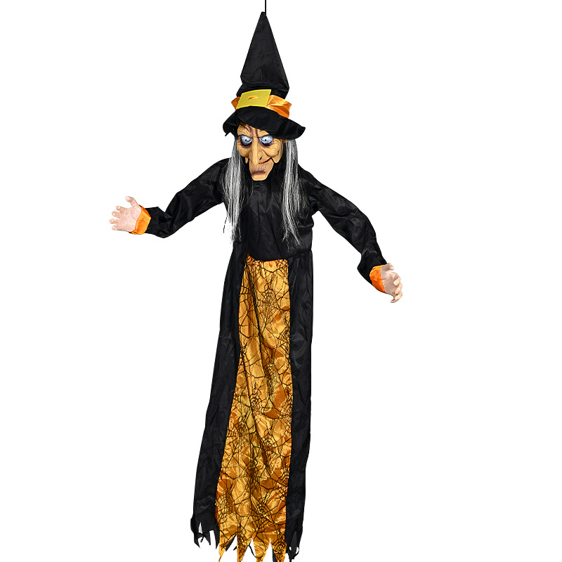 Title 5, Halloween Decoration Witch Voice Control Props ...