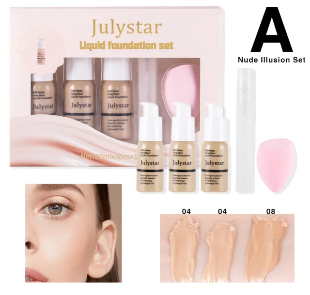 Concealer Long lasting Finishing Liquid Foundation Suit - Shop at LoveMi