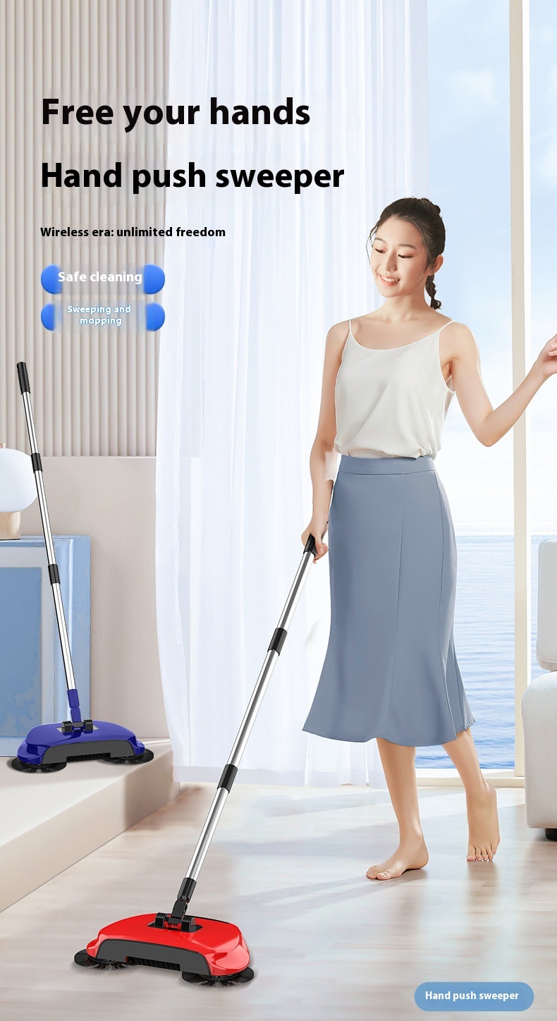 Title 12, Sweeper Hand Push Vacuum Cleaner Household Soft...