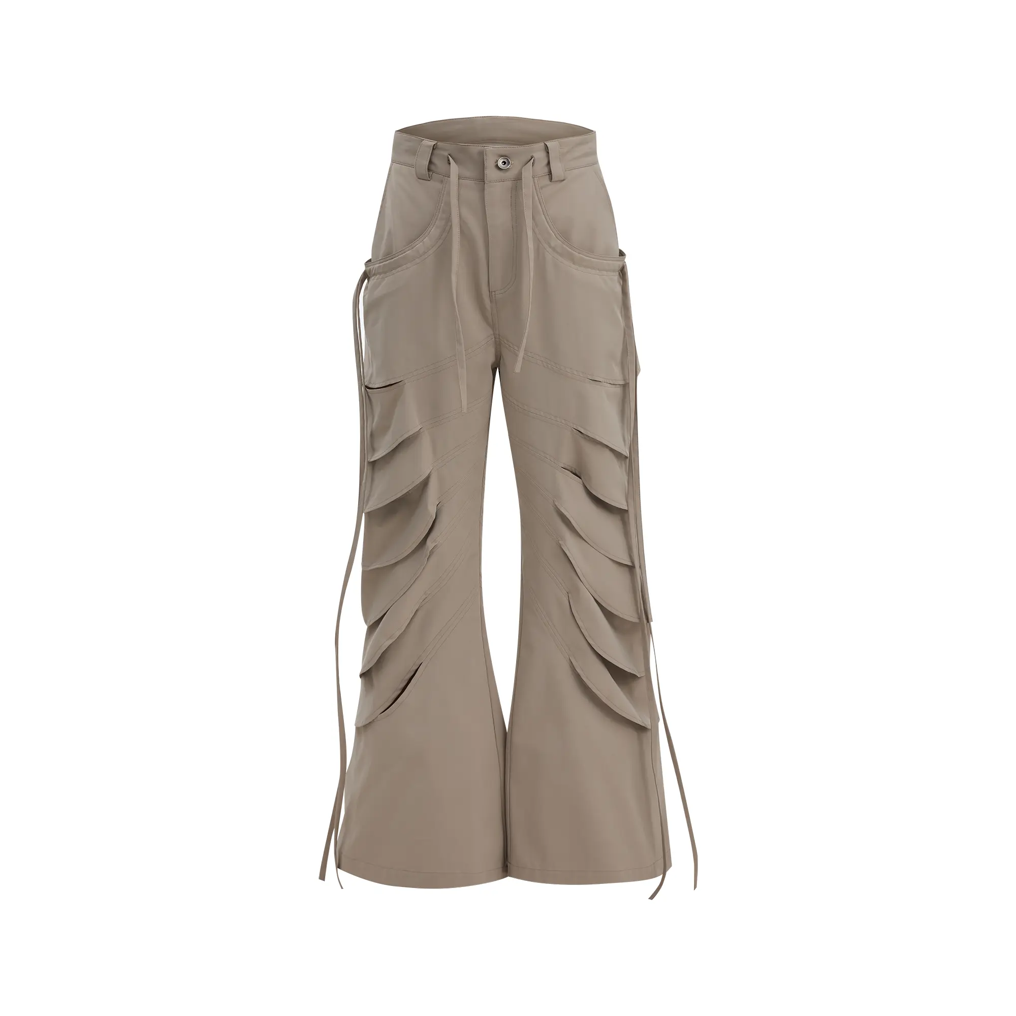 Heavy Industry Ribbon Slightly Flared Casual Pants