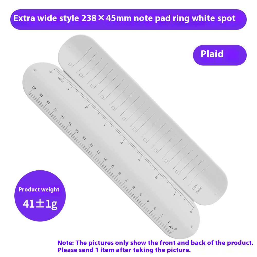 238x 45mm Plaid Style White