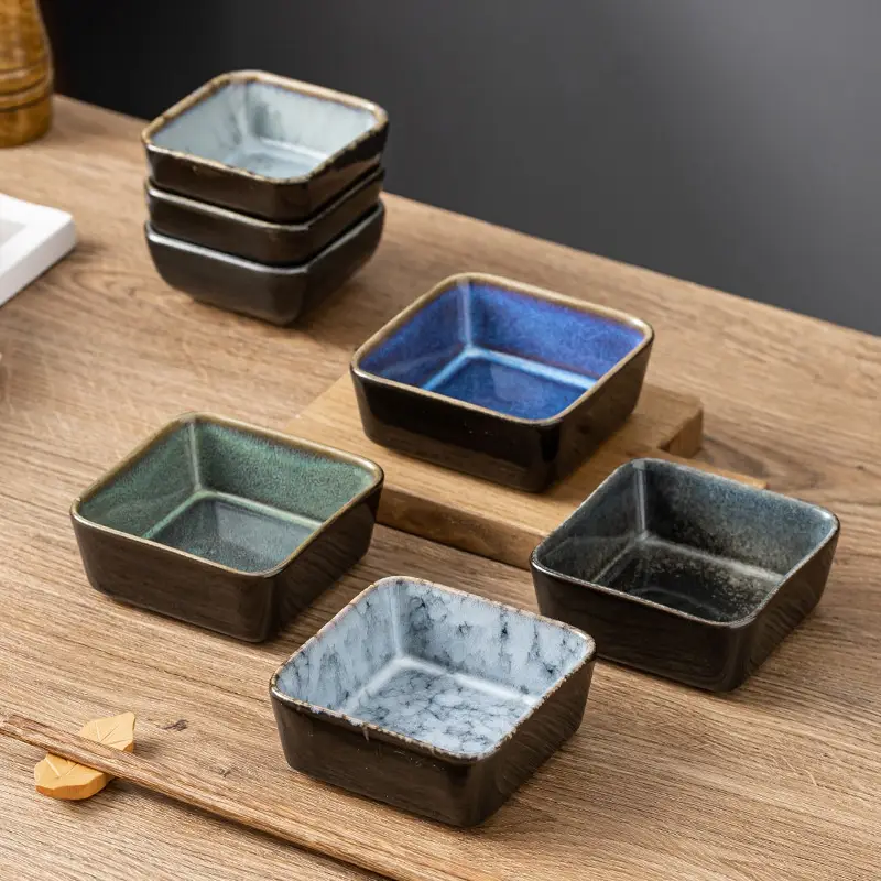 Kiln Baked Square Ceramic Saucer Dish