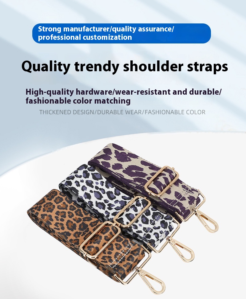 Title 2, All-matching Bag Strap Leopard Shoulder Strap F...