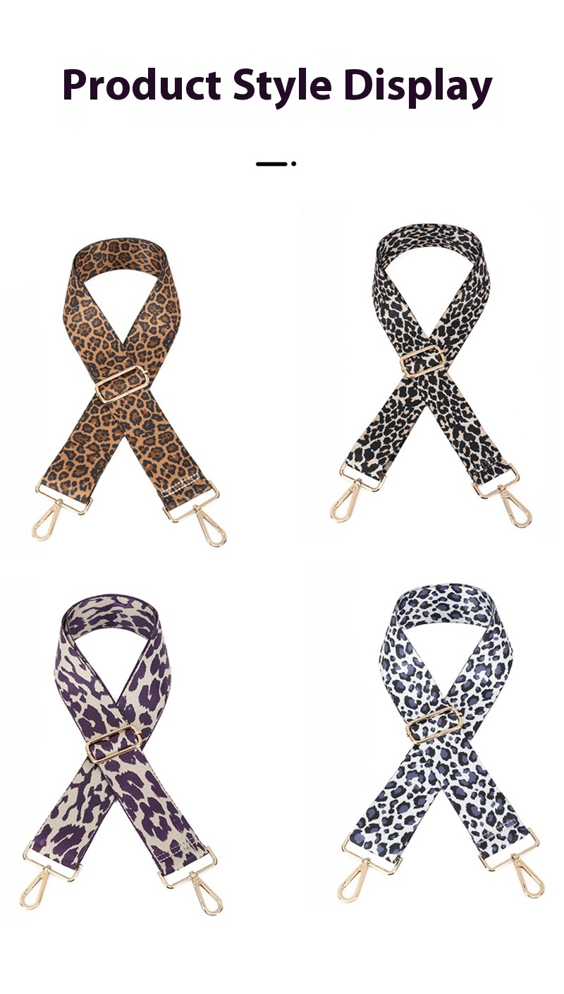 Title 1, All-matching Bag Strap Leopard Shoulder Strap F...