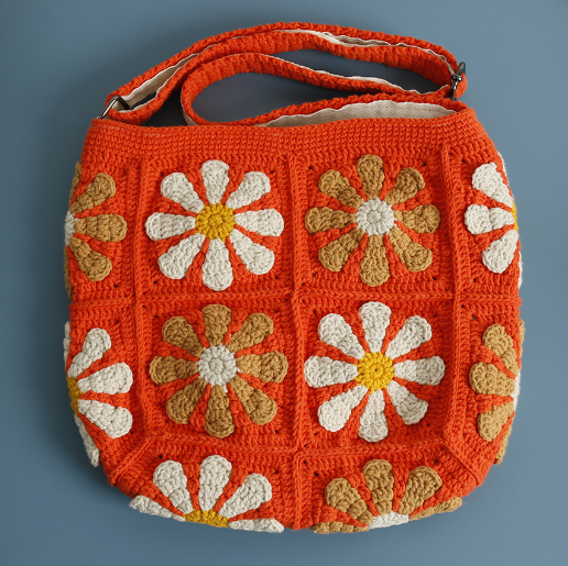 Orange Sevenleaf Crossbody