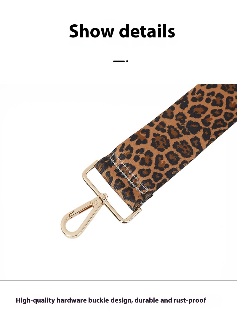 Title 6, All-matching Bag Strap Leopard Shoulder Strap F...