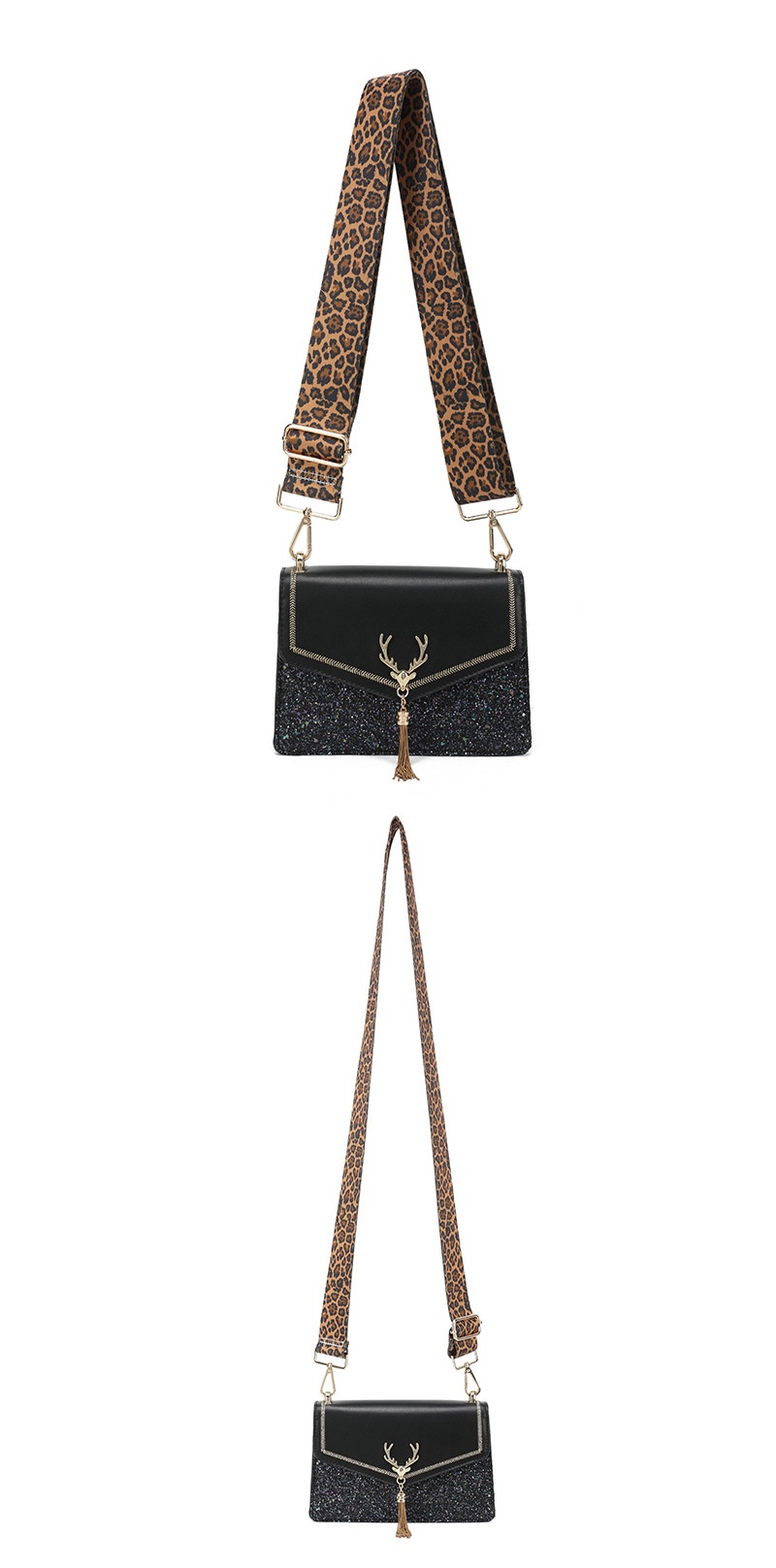 Title 8, All-matching Bag Strap Leopard Shoulder Strap F...