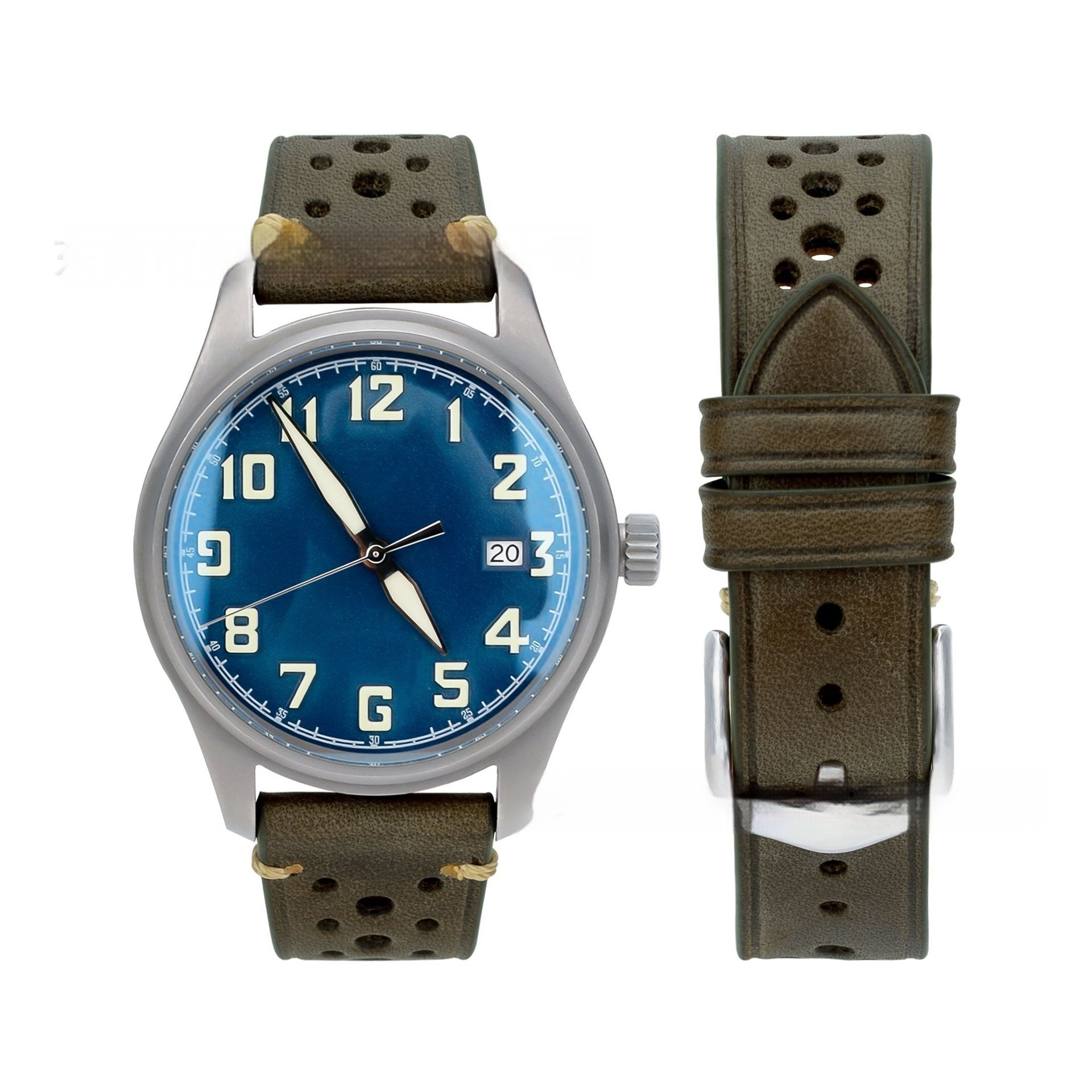 Olive Green Steel Buckle