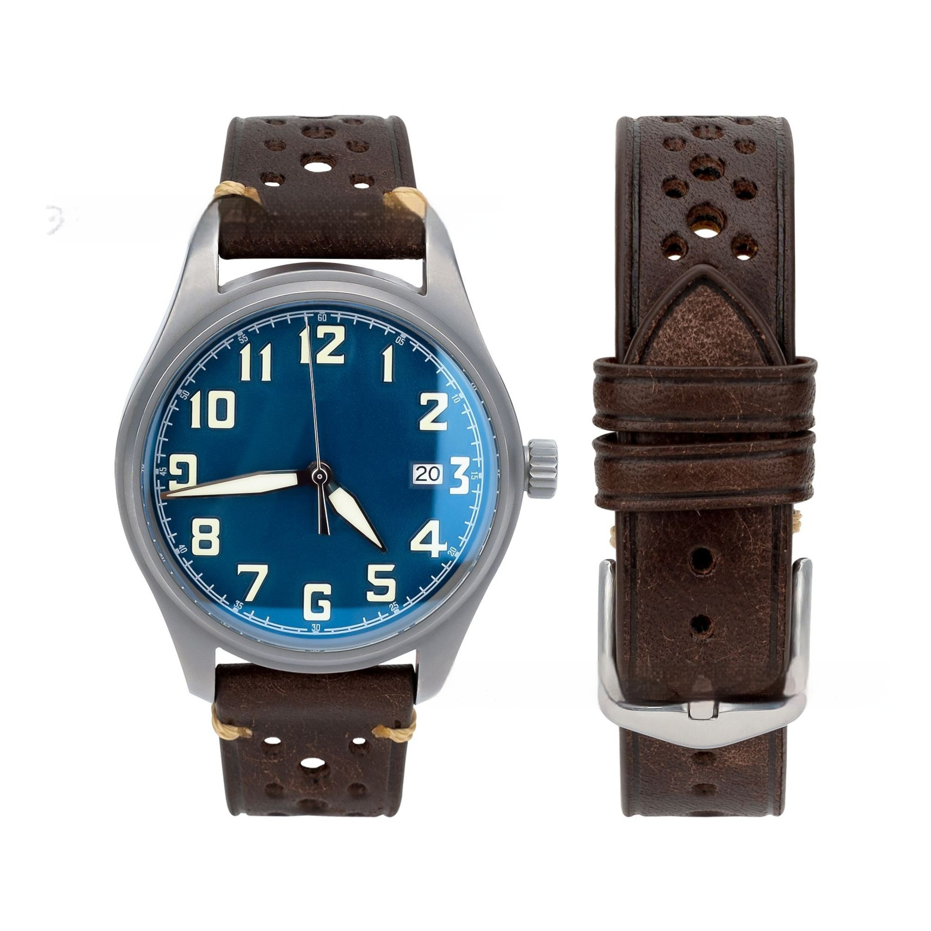 Dark Coffee Color Steel Buckle
