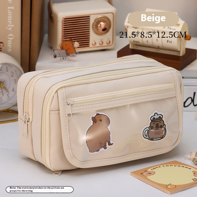 Nine Layers Pencil Case Beige