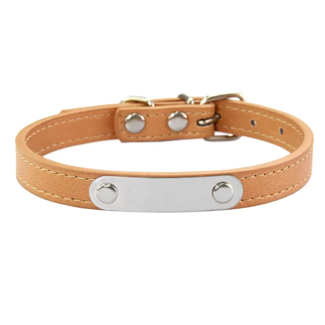 Simple Dog Collar Lettering To Prevent Loss Khaki - Shop at LoveMi