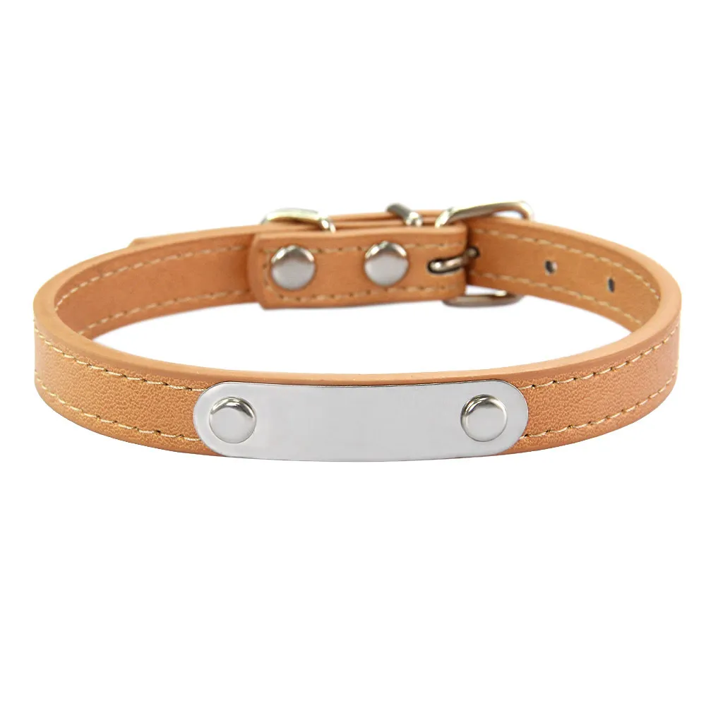 Simple Dog Collar Lettering To Prevent Loss - Khaki