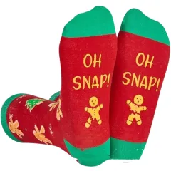 Christmas High-top Letter Jacquard Cotton Socks - Christmas Gift - View 1