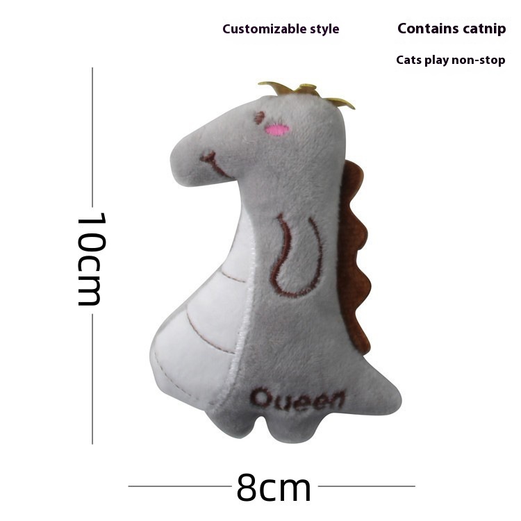 Gray Crown Dinosaur Plush Doll