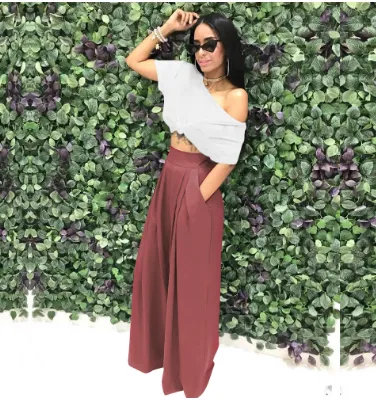 Fashion Personality Flared Trousers Wide leg Casual Wide leg Pants Dousha Hong - Shop at LoveMi