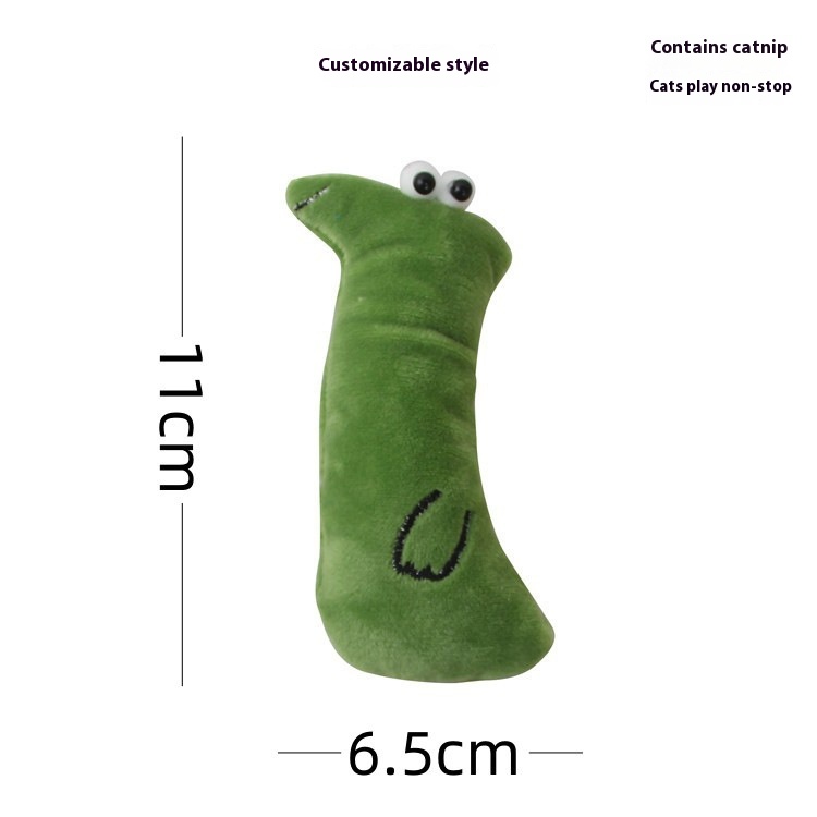 Green Staring Snake Plush Doll