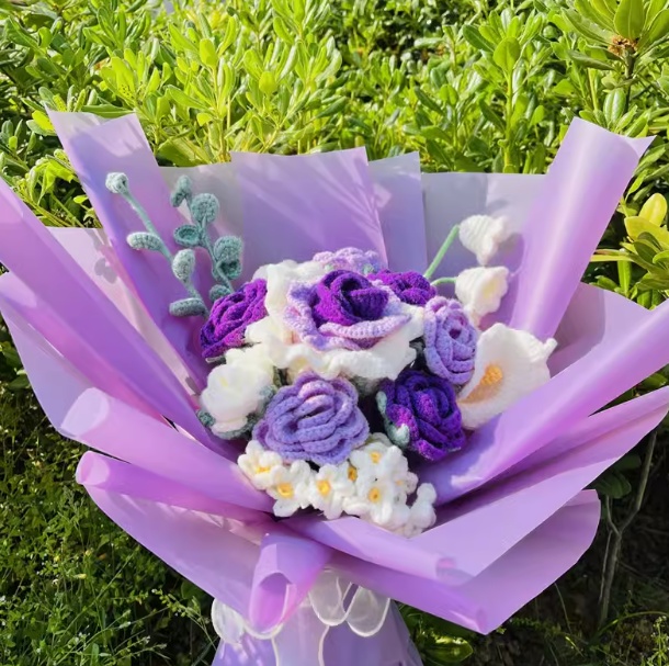 Title 3, Hand-woven Bouquet Diy Material Package Homemade