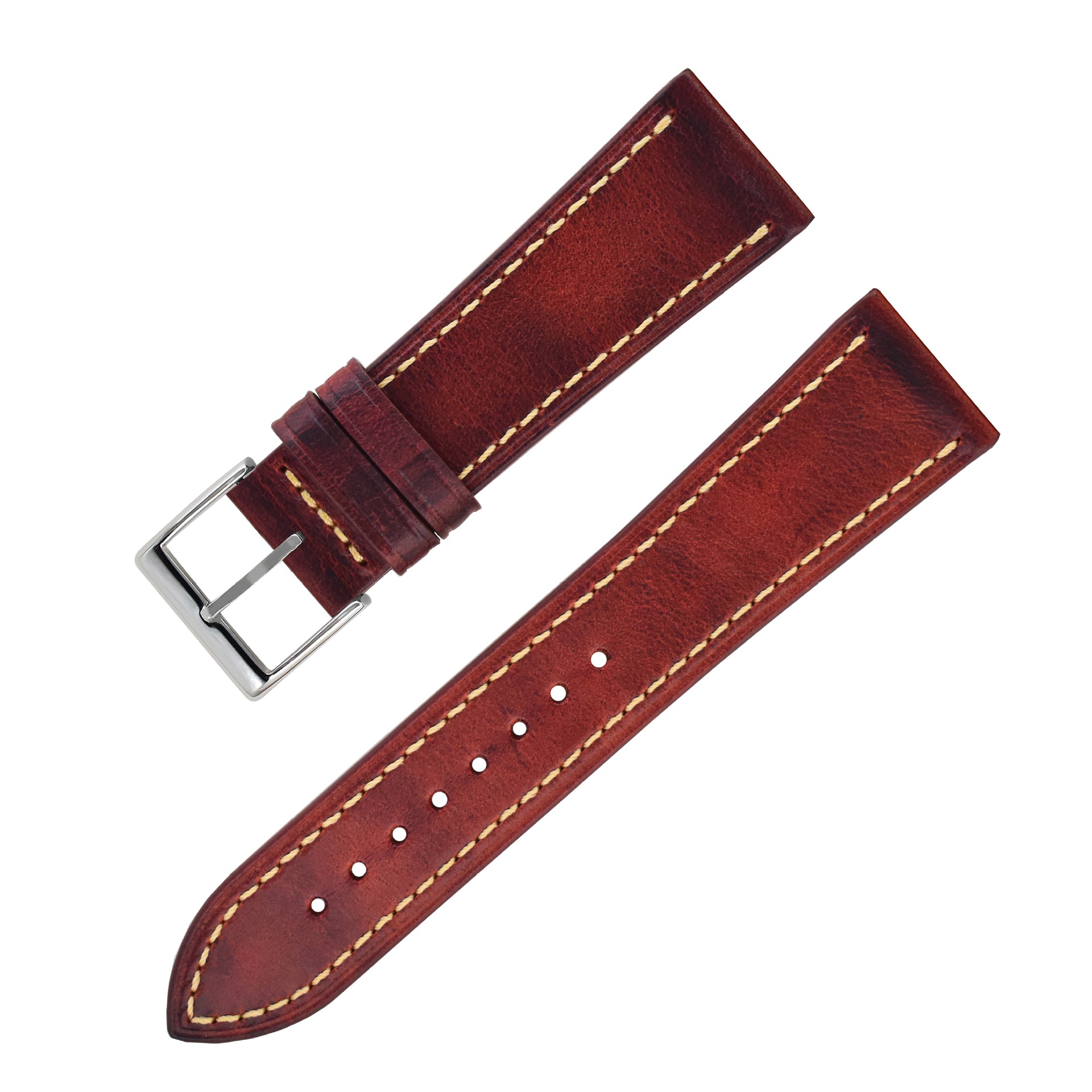 Wine Red Steel Buckle