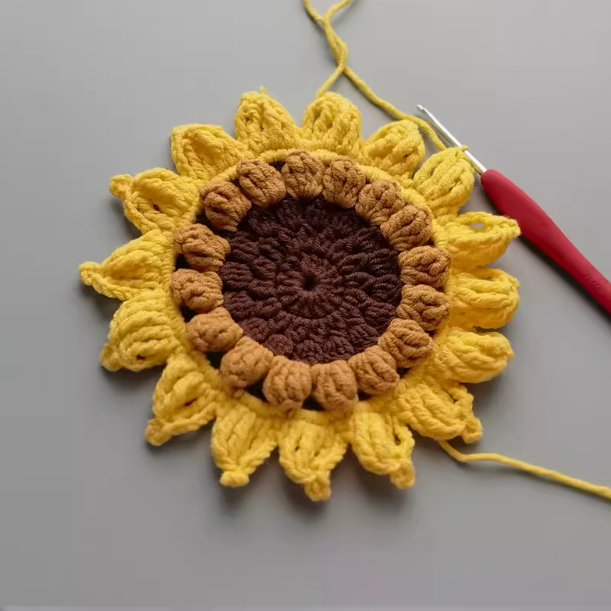 Title 2, Wool Woven Diy Sunflower Coaster Material Heat ...