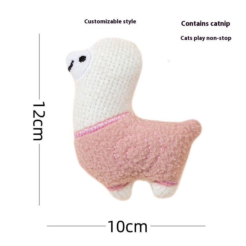 Alpaca Pink Catnip Doll