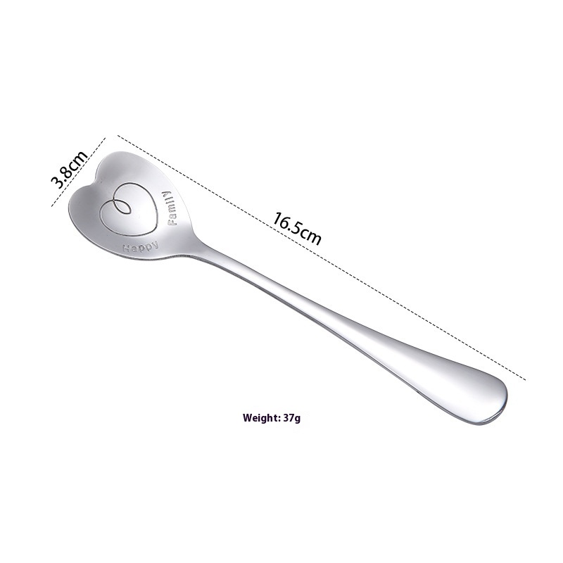 Light Handle Heart Spoon