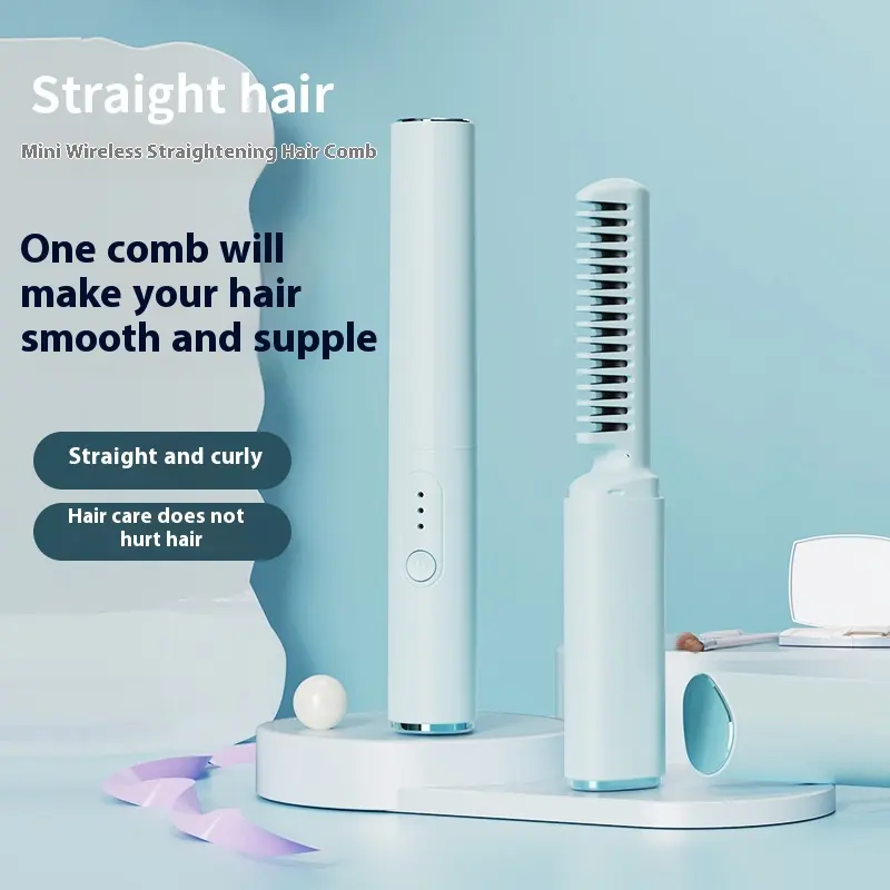 Wireless Hair Straighteners Small USB Charging Portable