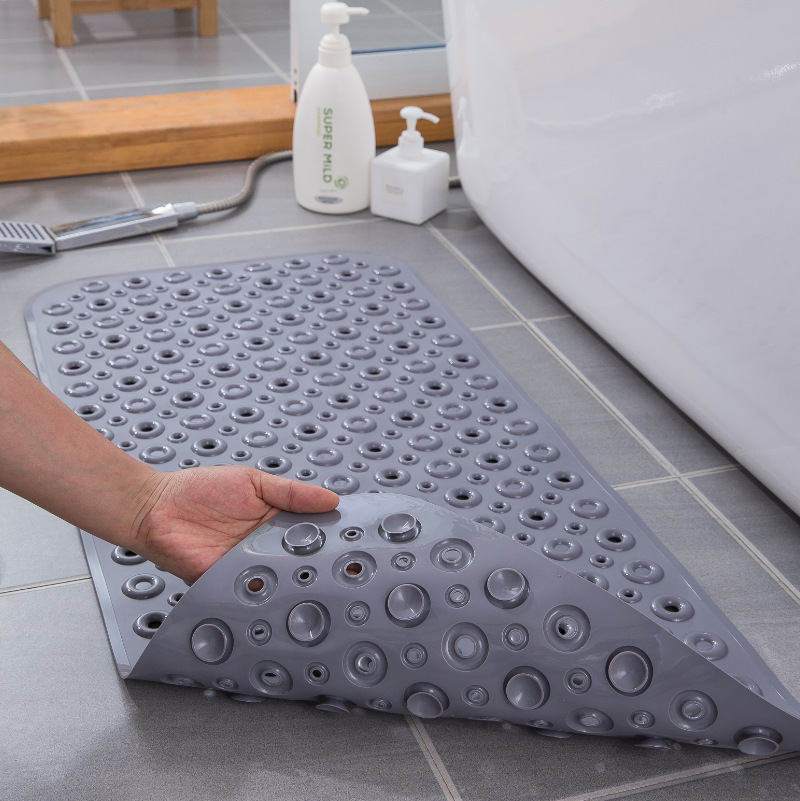 Title 12, Large Bathroom Non-slip Mat Elastic PVC