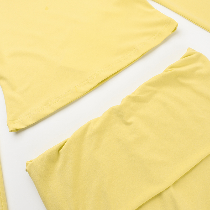 Temperament Leisure Pure Color All-matching Square Collar Pleated Foundation Package