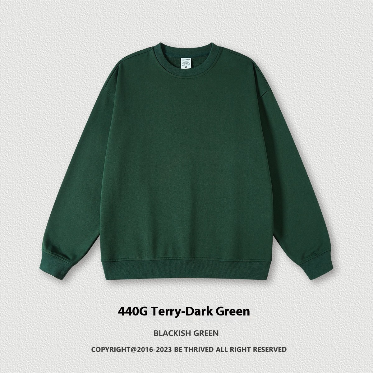 Round Neck Sweater Dark Green