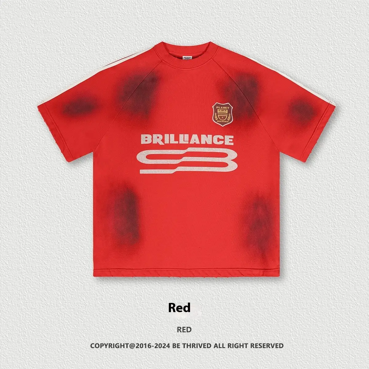 Retro Washed Distressed Short Sleeve