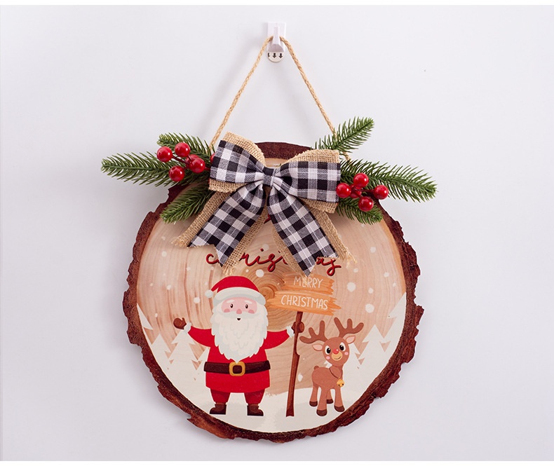 Title 7, Wooden Door Plate Welcome Hanging Round Ornaments