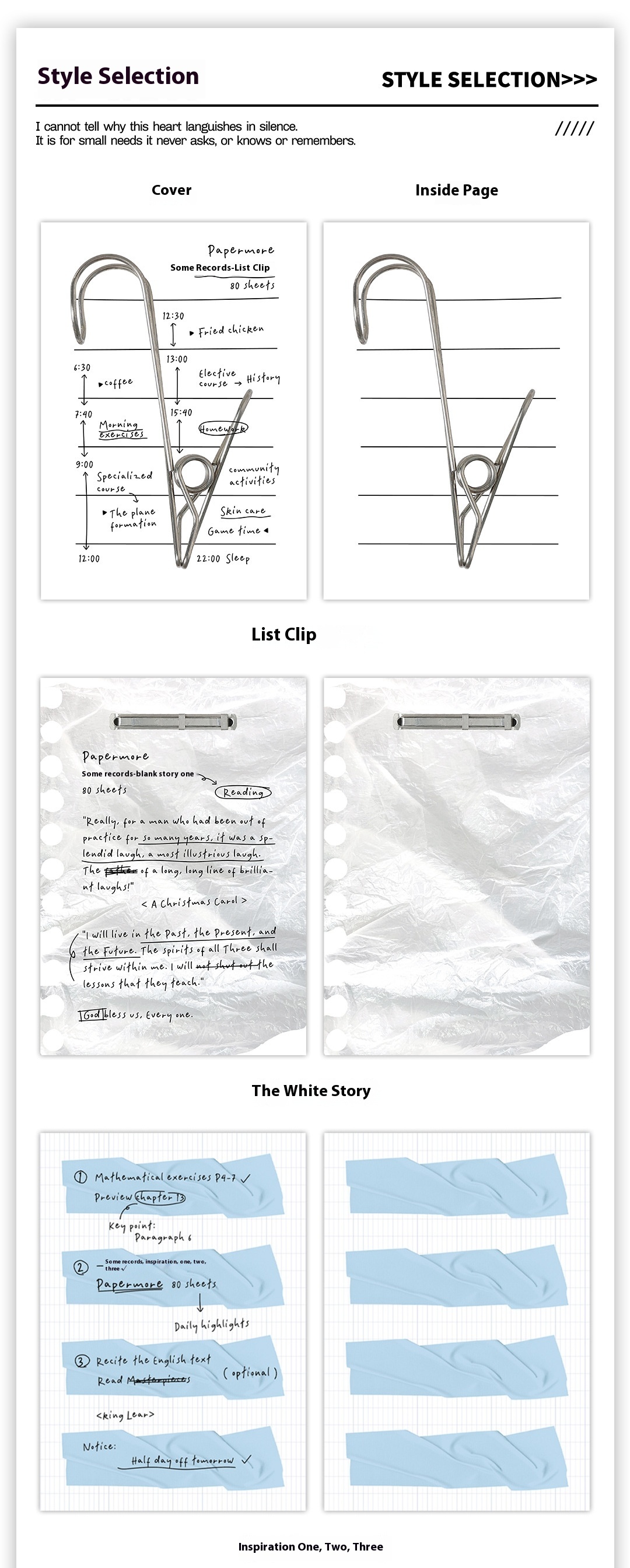 Title 3, Notepad Simple Style Journal Decoration Learnin...