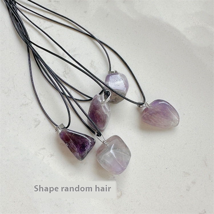 Purple Square Necklace