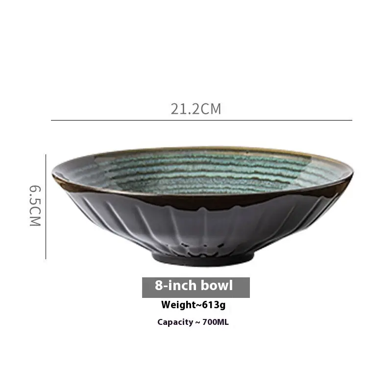 Noodle Household Ceramic Rain-hat Shaped Bowl Tableware