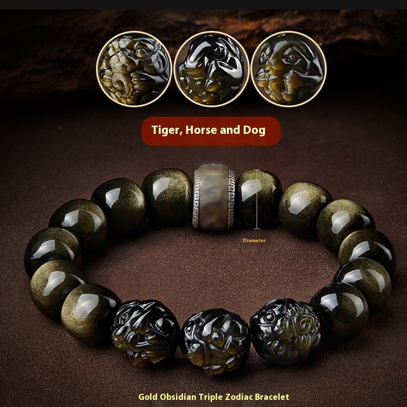 Tiger Horse Dog Gold