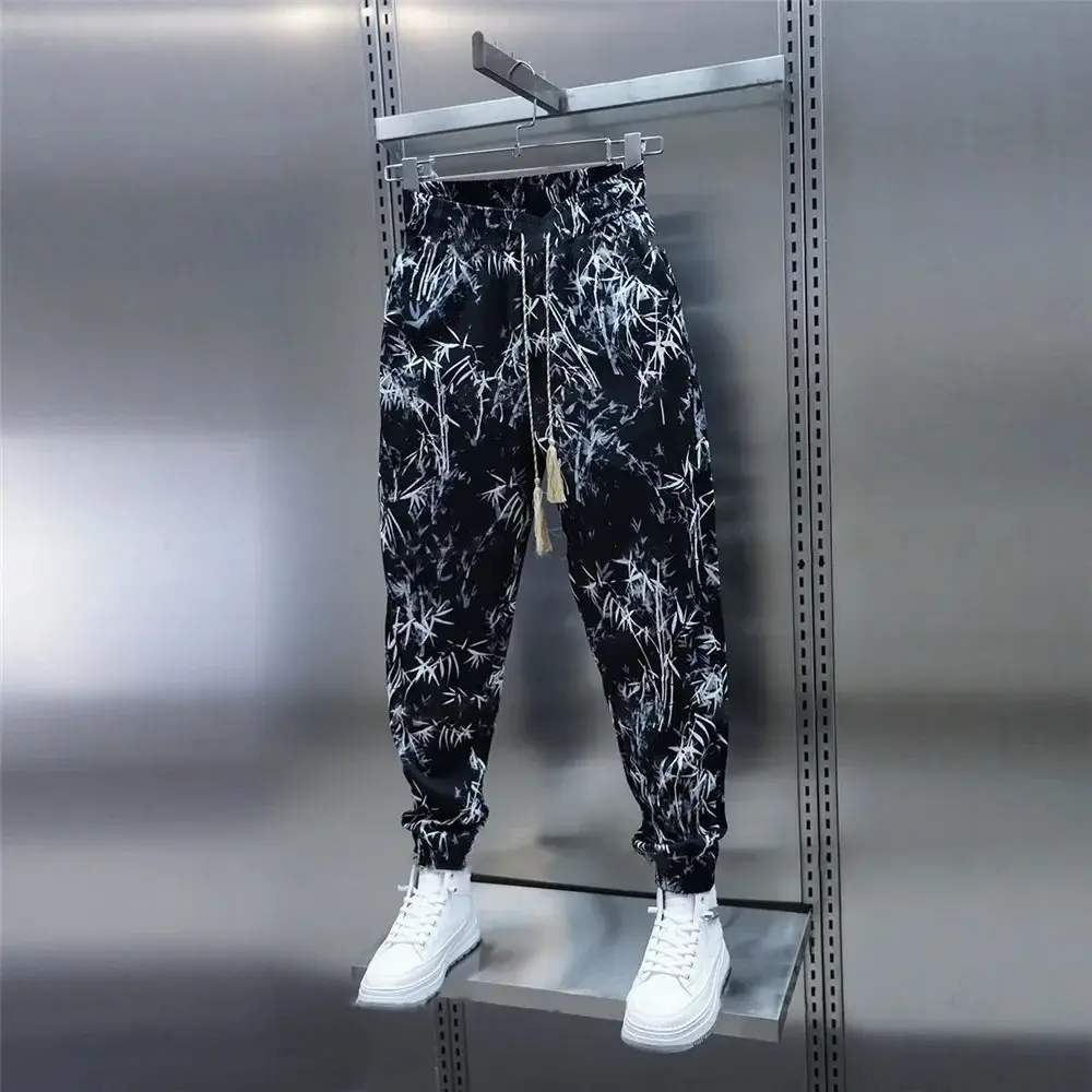 Men's Summer Loose Floral Casual Ice Silk